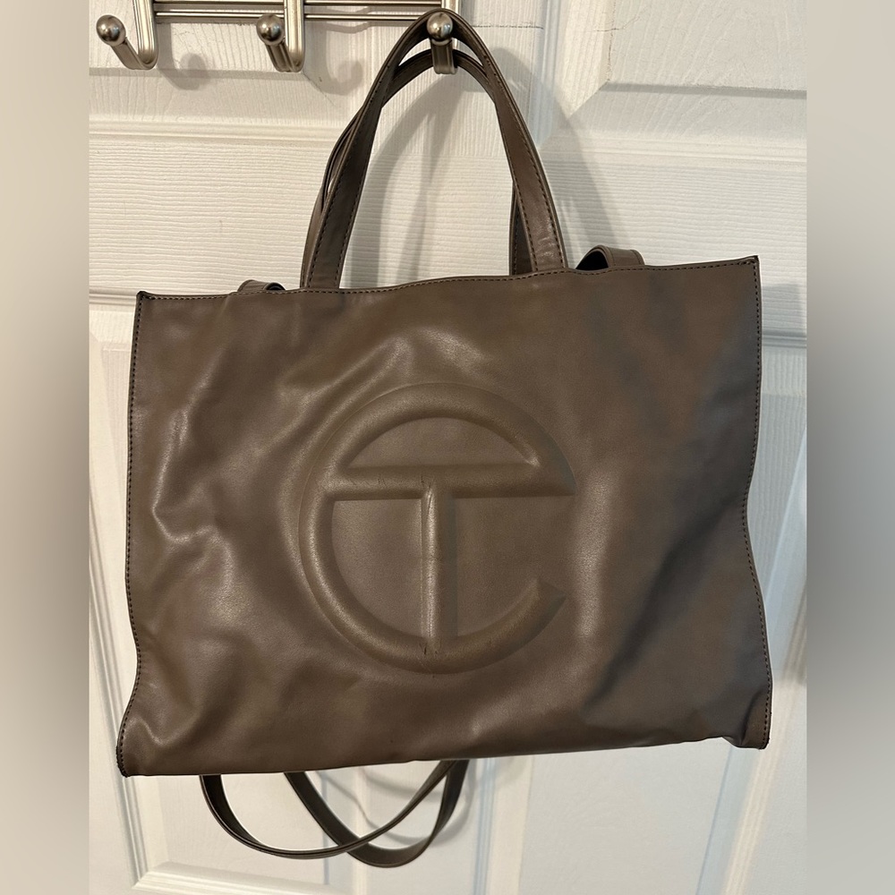 Telfar Medium Shopping Bag in “Medium Grey”